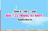 Bài 7.22 trang 41 Toán 6 Tập 2 Kết nối tri thức